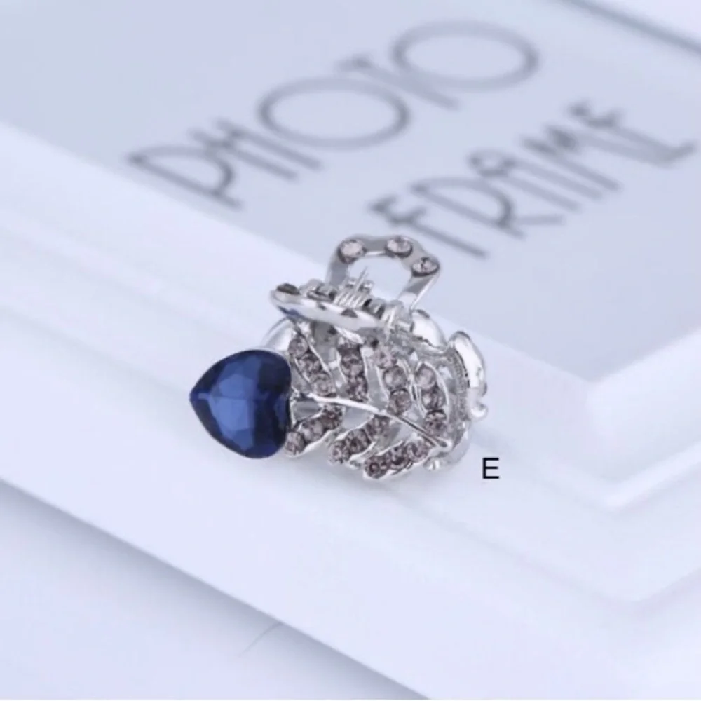 Crystal Hairpins For Women Rose Flower Hair Bows With Clips
